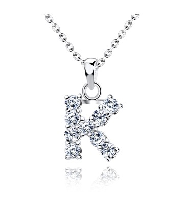 Necklace Silver K Shape SSLPE-K